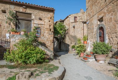 Civita di Bagnoregio, Lazio (İtalya Viterbo eyaletinde ünlü 