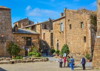Civita di Bagnoregio, Lazio (İtalya Viterbo eyaletinde ünlü 