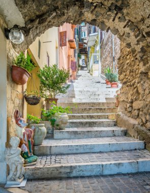 Fiuggi, Frosinone eyaletinin, Lazio, Orta Italya'nin doğal görünürde.