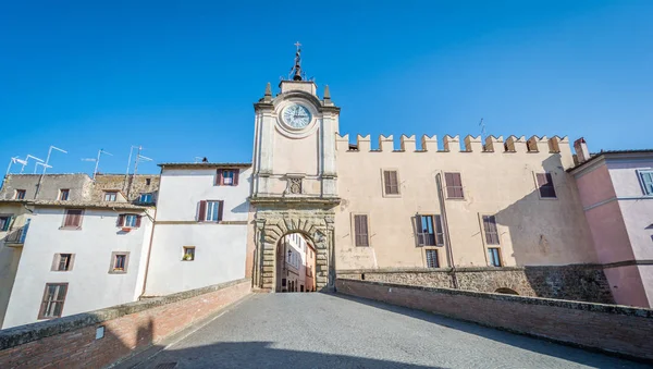 Vista Panorámica Capranica Provincia Viterbo Lacio Centro Italia — Foto de Stock