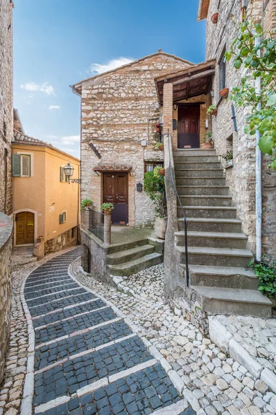 Casperia Ortaçağ Kırsal Köy Rieti Ili Lazio Talya — Stok fotoğraf