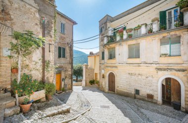 Roccantica, Rieti eyaletinde kırsal ortaçağ köyü, Lazio (Italya)