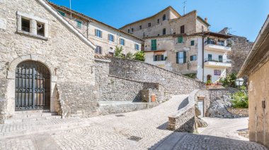 Roccantica, Rieti eyaletinde kırsal ortaçağ köyü, Lazio (Italya)
