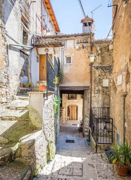 Vista Panorâmica Poggio Moiano Aldeia Rural Província Rieti Lácio Itália — Fotografia de Stock