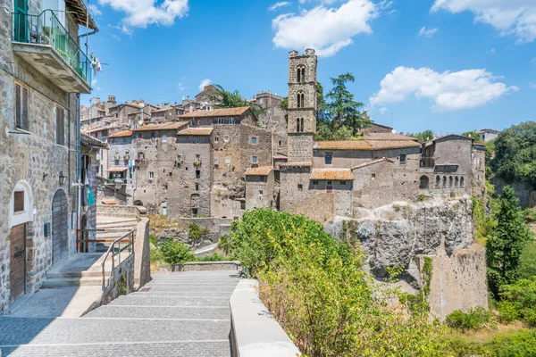 Vista Panorâmica Cidade Velha Ronciglione Província Viterbo Lazio Itália Central — Fotografia de Stock