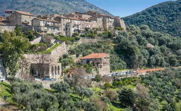 Panoramic Sight Sermoneta Medieval Village Latina Province Italy — Stock Photo, Image