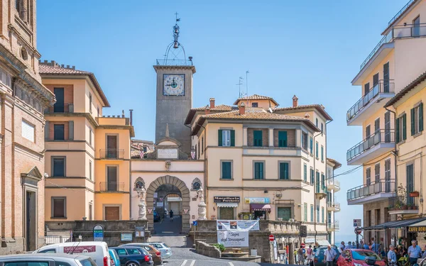 Soriano Ciminem Létě Ráno Provincie Viterbo Lazio Střední Itálie — Stock fotografie