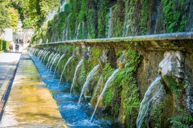 Villa d'Este Tivoli yüz pınarlarına.