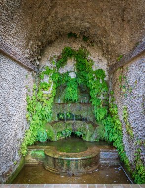 Villa d'Este, Tivoli, Lazio, Orta Italya'nin küçük çeşme.