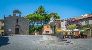 Viterbo, Lazio, Orta Italya'nin pitoresk San Pellegrino Ortaçağ bölgesinde.