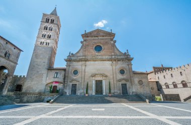 Viterbo Katedrali, Saint Pellegrino District, Viterbo, Lazio (İtalya).