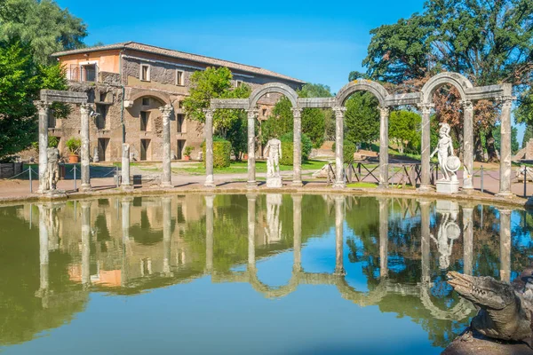 Canopo Hadrian Villa Gran Complejo Arqueológico Romano Tivoli Provincia Roma — Foto de Stock