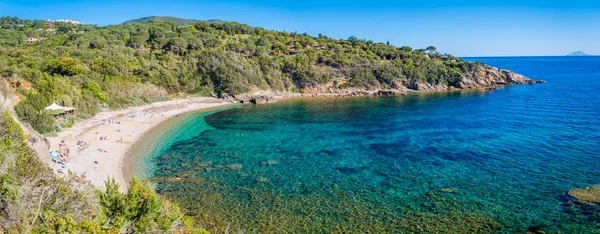 Barabarca Plaży Niedaleko Capoliveri Wyspa Elba Toskania Włochy — Zdjęcie stockowe