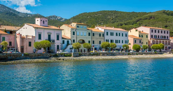 マルチャーナ マリーナ イタリア エルバ島 トスカーナの風光明媚な光景 — ストック写真