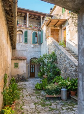 Öğleden sonra görünürde doğal Sorano, il, Grosseto, Toskana (Toscana), İtalya.