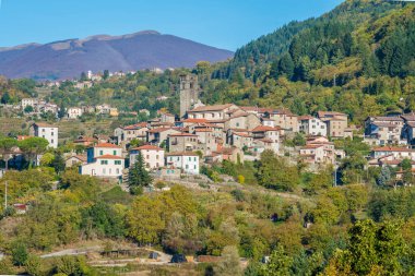 San Romano Garfagnana, Appenino Tosco Emiliano Milli Parkı. Vilayet Lucca, Toskana, İtalya.