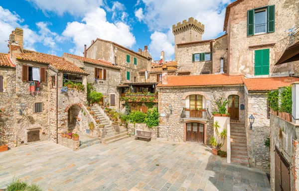 Vista Panorâmica Capalbio Pitoresca Vila Província Grosseto Toscana Itália — Fotografia de Stock