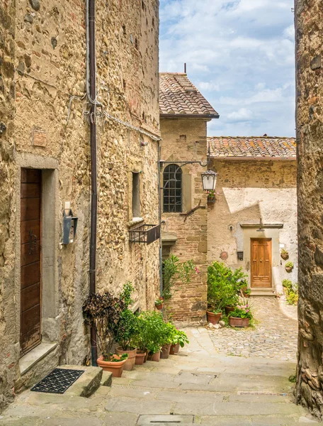 Malowniczy Widok Anghiari Prowincja Arezzo Toskania Włochy — Zdjęcie stockowe