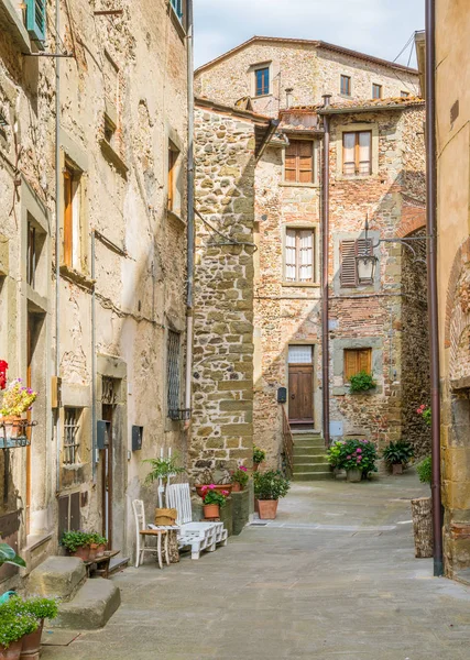 Malowniczy Widok Anghiari Prowincja Arezzo Toskania Włochy — Zdjęcie stockowe