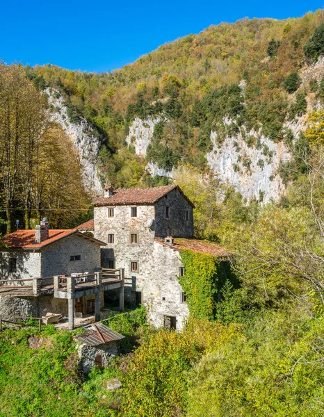 Una Idílica Casa Campo Garfagnana Cerca Castelnuovo Provincia Lucca Toscana — Foto de Stock