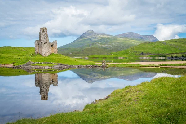 Ardvreck Kastély Romos Vár Közelében Loch Assynt Sutherland Ben Skócia — Stock Fotó