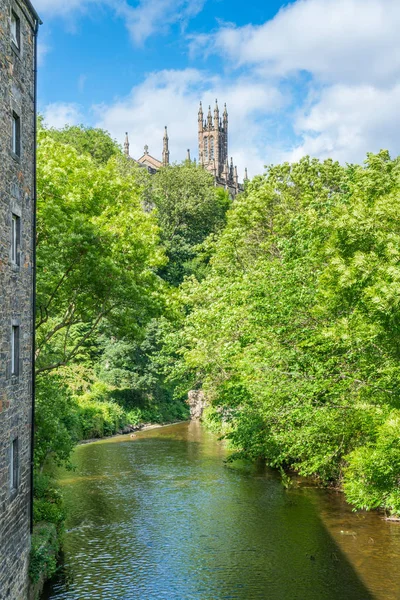 Het Schilderachtige Dean Village Een Zonnige Namiddag Edinburgh Schotland — Stockfoto