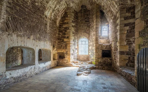 Vista Interna Nel Castello Doune Roccaforte Medievale Vicino Villaggio Doune — Foto Stock