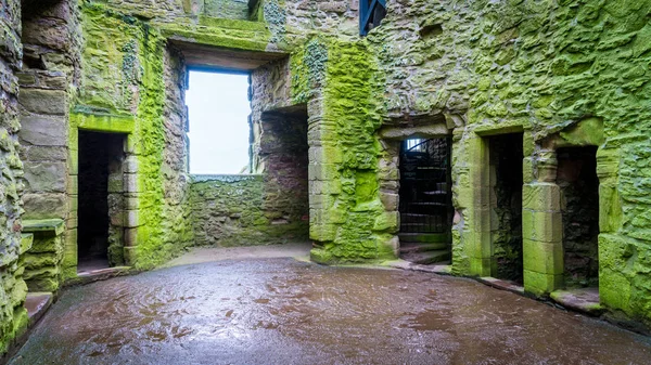 Vista Interior Del Castillo Dunnottar Cerca Stonehaven Escocia — Foto de Stock