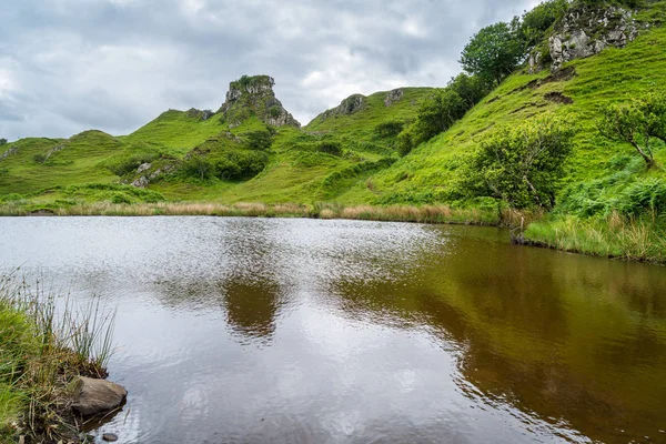 The famous Fairy Glen, located in the hills above the village of Uig on the Isle of Skye in Scotland.