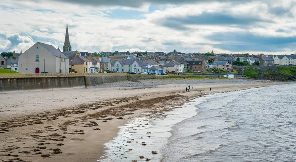 Praia Thurso Uma Tarde Nublada Verão Caithness Escócia — Fotografia de Stock