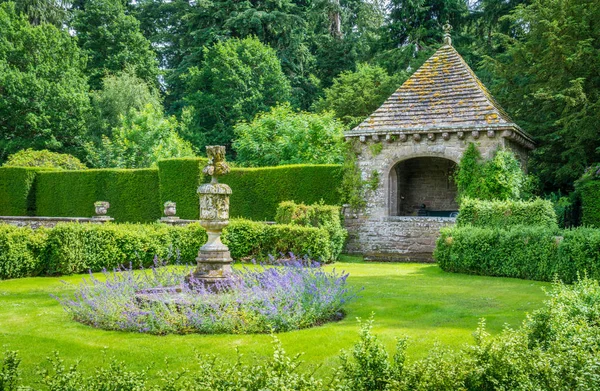 Jardín Del Castillo Glamis Angus Escocia — Foto de Stock