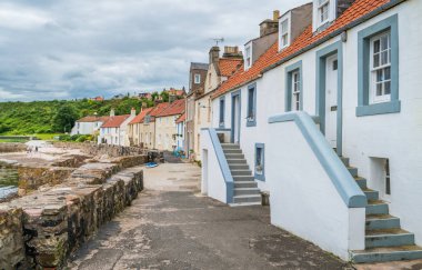 Aberdeen, Fife, İskoçya'nın Doğu kıyısı üzerinde doğal görünürde.