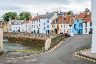 Yaz öğleden sonra Saint monans Limanı, Fife, Iskoçya.
