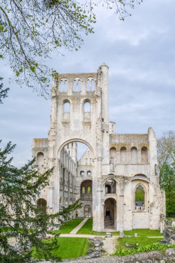 Jumieges Abbey, Normandy, Fransa 'da harap Benedictine Manastırı.