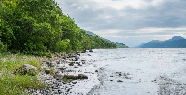 Loch Ness Strand Skotska Högländerna Sydväst Inverness — Stockfoto