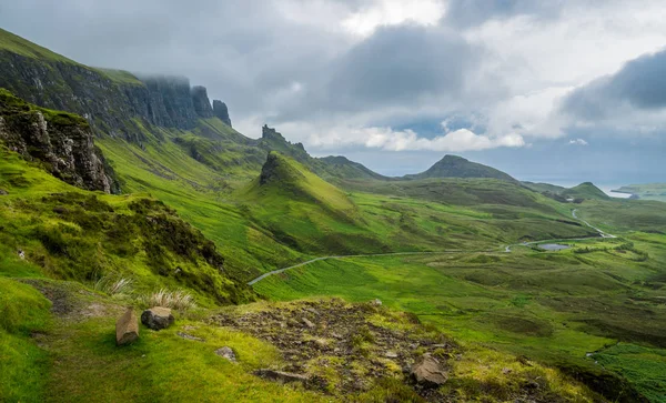 Vista Panorámica Del Quiraing Isla Skye Escocia — Foto de Stock