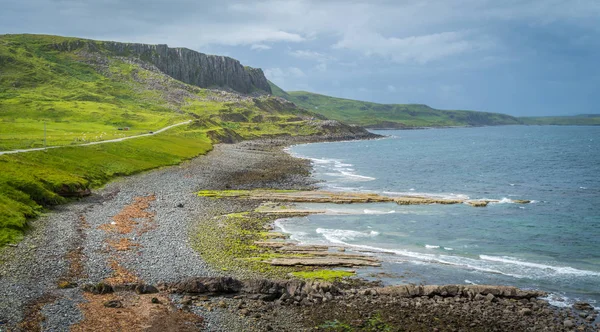 Vista Panoramica Dal Castello Duntulm Sulla Costa Nord Trotternish Sull — Foto Stock