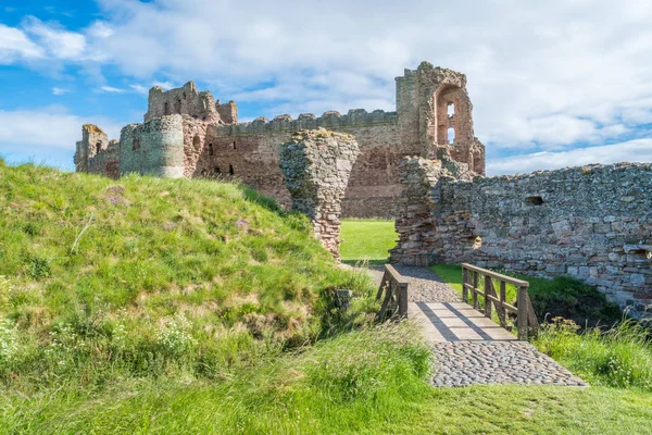Tantallon Castle Semi Geruïneerd Mid 14E Eeuwse Fort Gelegen Kilometer — Stockfoto