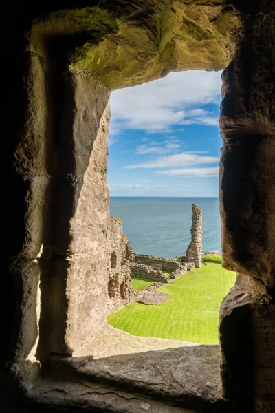 Castillo Tantallon Fortaleza Semi Arruinada Mediados Del Siglo Xiv Situado — Foto de Stock