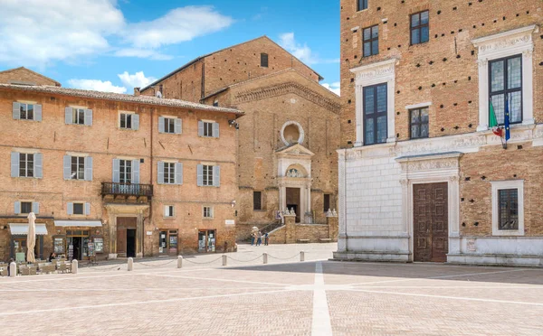 Plaza Del Rinascimento Urbino Ciudad Patrimonio Humanidad Región Las Marcas — Foto de Stock