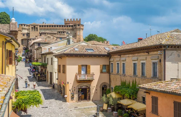 Gradara Pequena Cidade Província Pesaro Urbino Região Marche Itália — Fotografia de Stock