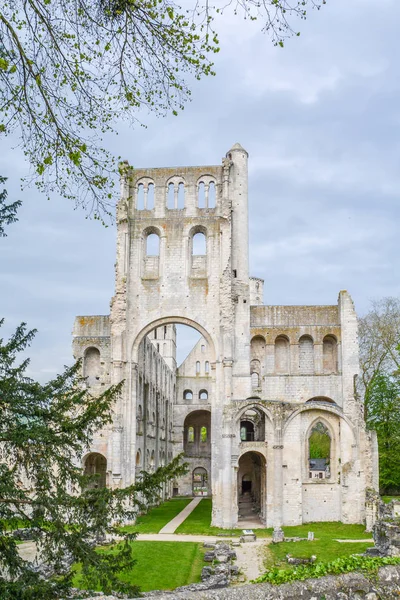 Abadía Jumieges Monasterio Benedictino Arruinado Normandía Francia — Foto de Stock