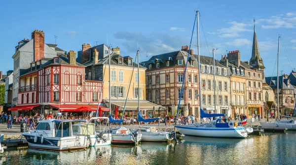 Vista Panorâmica Honfleur Vila Costeira Baixa Normandia França — Fotografia de Stock