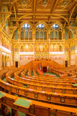 Budapeşte parlamento İçişleri, Macaristan, Aralık-20-2016