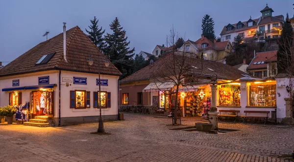 圣诞节的圣登德尔 匈牙利布达佩斯附近多瑙河沿岸的小镇 — 图库照片