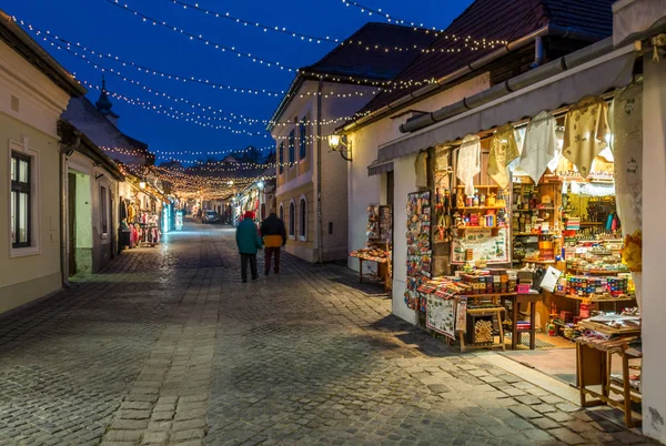 Szentendre Natal Pequena Cidade Longo Danúbio Perto Budapeste Hungria — Fotografia de Stock