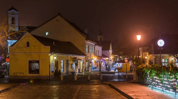 Szentendre in Christmas, small town along the Danube near Budapest, Hungary.