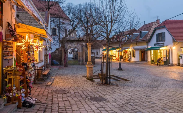 Szentendre Natal Pequena Cidade Longo Danúbio Perto Budapeste Hungria — Fotografia de Stock