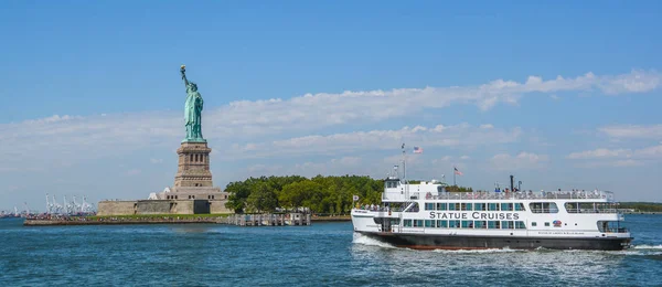 Boat Trip Statue Liberty New York — Stock Photo, Image