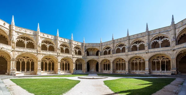 Kolostor Megtekintése Jeronimos Kolostorban Lisszabon Portugália — Stock Fotó